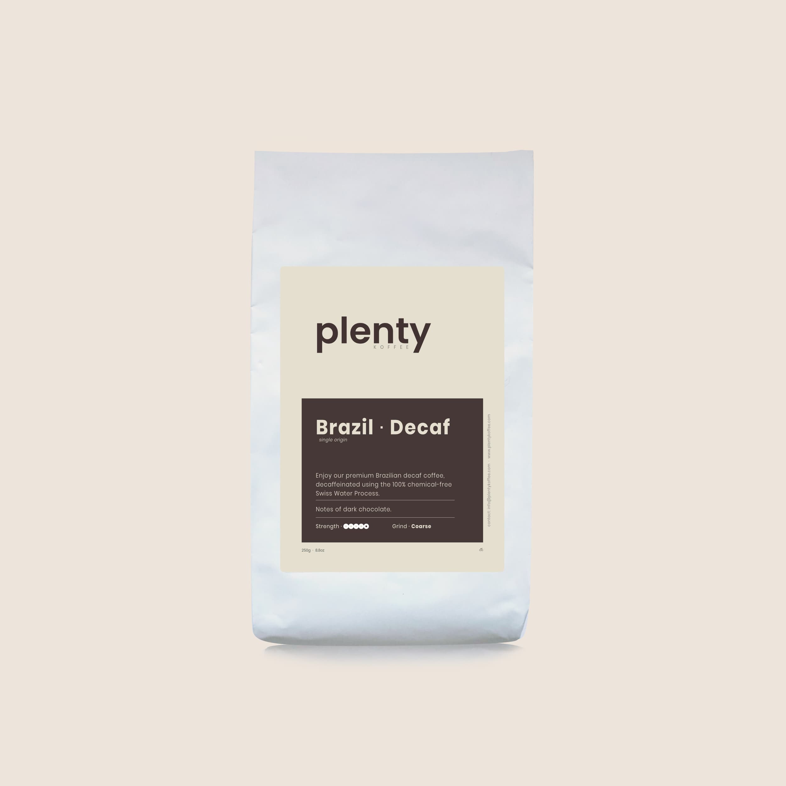 Brazilian Decaf coffee bag